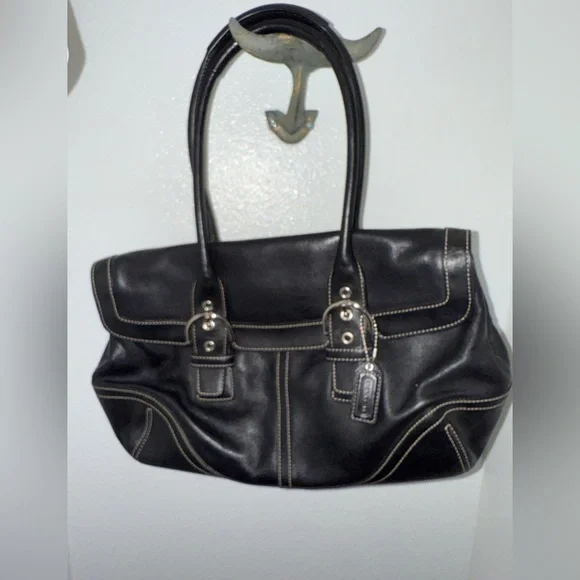 バッグ Vintage COACH Black Leather A4 Tote Bag Coach | Bags | Vintage Coach Black Leather Tote Bag | Poshmark